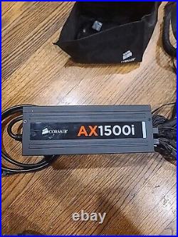 1500W Corsair Modular Power Supply AX1500i PSU 80 Plus Titanium GOOD Condition B