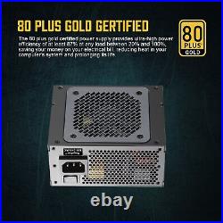 650W SFX Power Supply 80+ Gold Efficiency Fully Modular PSU SFX Form Factor