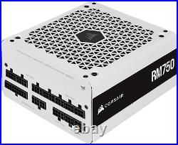 750W 80 plus Gold Fully Modular ATX Power Supply, White RM Series