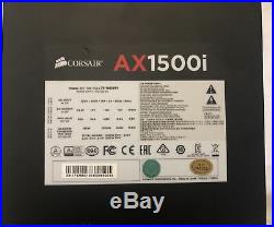 AX1500i Digital ATX Power Supply 1500 Watt Fully-Modular PSU With Orange cables