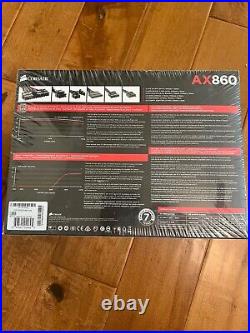 AX860 ATX Power Supply NEW 860 Watt 80 PLUS PLATINUM Certified Fully-Modular PSU