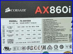 AX860i Digital ATX Power Supply 860 Watt 80 PLUS PLATINUM Certified Modular