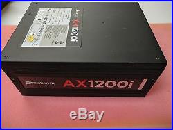 CORSAIR AXi Series AX1200i Digital 1200W 80 PLUS PLATINUM. Works -with Dented Rear