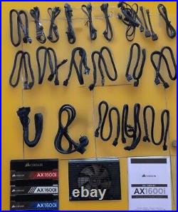 CORSAIR AXi Series AX1600i 1600W ATX 80 PLUS TITANIUM ALL CABLES INCUDED