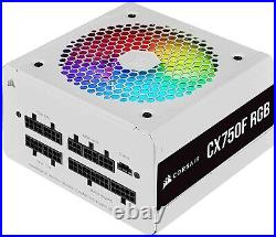 CORSAIR CX-F RGB Series CX750F RGB White 750W 80 PLUS Bronze Fully Modular ATX