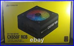 CORSAIR CX-F Series Power Supply, CX650F RGB, Open Box