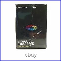 CORSAIR CX650F RGB 650W 80 PLUS Bronze Fully Modular ATX Power Supply NEW