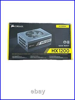 CORSAIR HX 1200W ATX 80 PLUS Power Supply HX1200 New Open Box Never Used