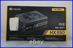CORSAIR HX Series, HX850, 850 Watt, 80+ Platinum Certified, Fully Modular Power
