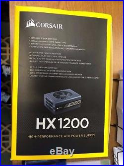 CORSAIR HX1200 CP-9020140-NA 1200W ATX12V v2.4 / EPS12V 2.92 80 PLUS PLATINUM