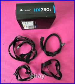 CORSAIR HXi Series, HX750i, 750 Watt, 80+ Platinum Certified, Fully Modular