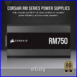 CORSAIR RM Series (2021), RM750, 750 Watt, 80 Plus Gold Certified, Fully Modular