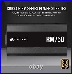 CORSAIR RM Series RM750, 750W, 80 Gold, Fully Modular Power Supply 2022 Model