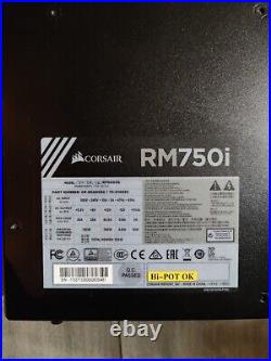 CORSAIR RM750i 750W Power Supply Lightly Used & Working