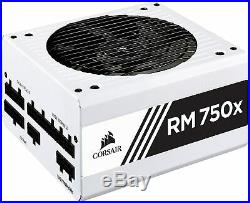 CORSAIR RMX White Series (2018), RM750x, 750 Watt, Fully Modular Power Supply