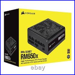 CORSAIR RMx Series RM650x 80 PLUS Gold Fully Modular ATX Power Supply Black