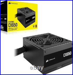 CX650 80 plus Bronze Non Modular Low-Noise ATX 650 Watt Power Supply NA Blac