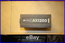 Corsair AX 1200 W Fully Modular Power Supply 80+ Gold PSU + black sleeved cables