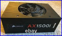 Corsair AX 1500i ATX Digital Power Supply 1500 Watt Fully Modular PSU Used