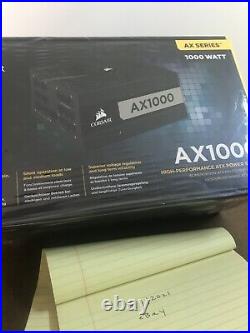 Corsair AX1000 1000W 80 PLUS Titanium Certified Fully Modular ATX PSU NEW