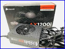 Corsair AX1200i 1200W Platinum Power Supply PSU with Box + All Cables