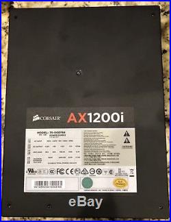 Corsair AX1200i 80 PLUS PLATINUM ATX 1200W Power Supply + Red Sleeved Cables