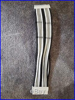 Corsair AX1200i modular PSU Custom cables black silver & white