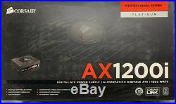Corsair AX1200i professional series platinum digital ATX power supply NEW