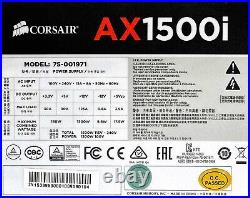 Corsair AX1500i Digital ATX Power Supply 1500 Watt Fully-Modular Titanium Rate