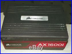 Corsair AX1600i 1600 watt Titanium Power Supply with box with contents UIB