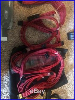 Corsair AX1600i with Cablemod PRO Blood Red Cables
