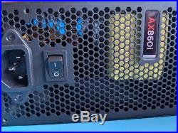 Corsair AX860i 860W modular computer power supply Mint condition all cables