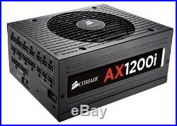 Corsair CP-9020008-NA 1200w Ax1200i Atx Power Supply Pwr 80 Plus Platinum