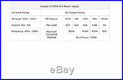 Corsair CX Series 750 Watt 80 Plus Bronze Certified Modular Power Supply