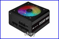 Corsair CX550F RGB 550 Watt 80 PLUS Bronze Fully Modular RGB Power Supply