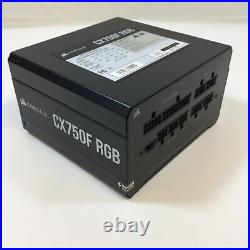 Corsair CX750F Black CX-F RGB Series 750 Watt ATX Power Supply Used
