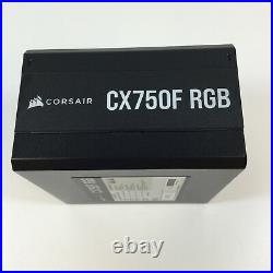 Corsair CX750F Black CX-F RGB Series 80 Plus Bronze 750 W ATX Power Supply Used
