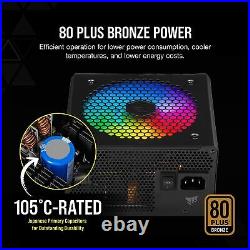 Corsair CX750F RGB, 750 Watt, 80 PLUS Bronze, Fully Modular RGB Power Supply