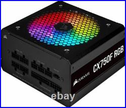 Corsair CX750F RGB, 750 Watt, 80 plus Bronze, Fully Modular RGB Power Supply