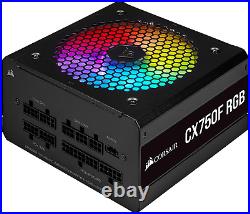 Corsair CX750F RGB, 750 Watt, 80 plus Bronze, Fully Modular RGB Power Supply