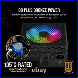 Corsair CX750F RGB 750W Fully Modular Black PSU Power Supply 80 Plus Bronze