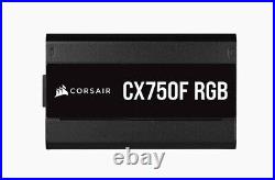 Corsair CX750F RGB PSU 750W 80+ Plus Bronze Certified ATX FULLY MODULAR CABLES