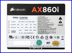Corsair Certified AXi Series AX860i 860W SLI Ready CrossFire Ready 80 Plus Plati