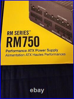 Corsair FIRE! NIB! RM750 80 Plus Gold Performance ATX Power Supply. R2S