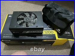 Corsair HX 1200W PSU 80+ Fully Modular PC Power Supply + Cables Used and Boxed