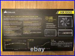 Corsair HX1000 1000 W 80+ Platinum Fully Modular Power Supply Unit Boxed