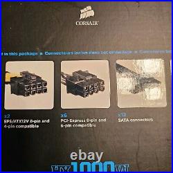 Corsair HX1000 1000W 80+ Modular Power Supply Unit Open Box READ