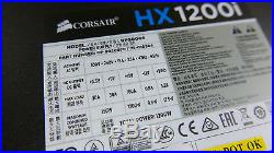 Corsair HX1200i 1200W ATX Power Supply 80+ Platinum Fully Modular BARELY USED