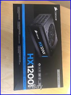 Corsair HX1200i Power Supply Boxed with all accessories and modular cables