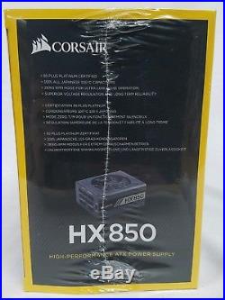 Corsair HX850 850W 80 Plus Platinum ATX Power Supply CP-9020138-NA New